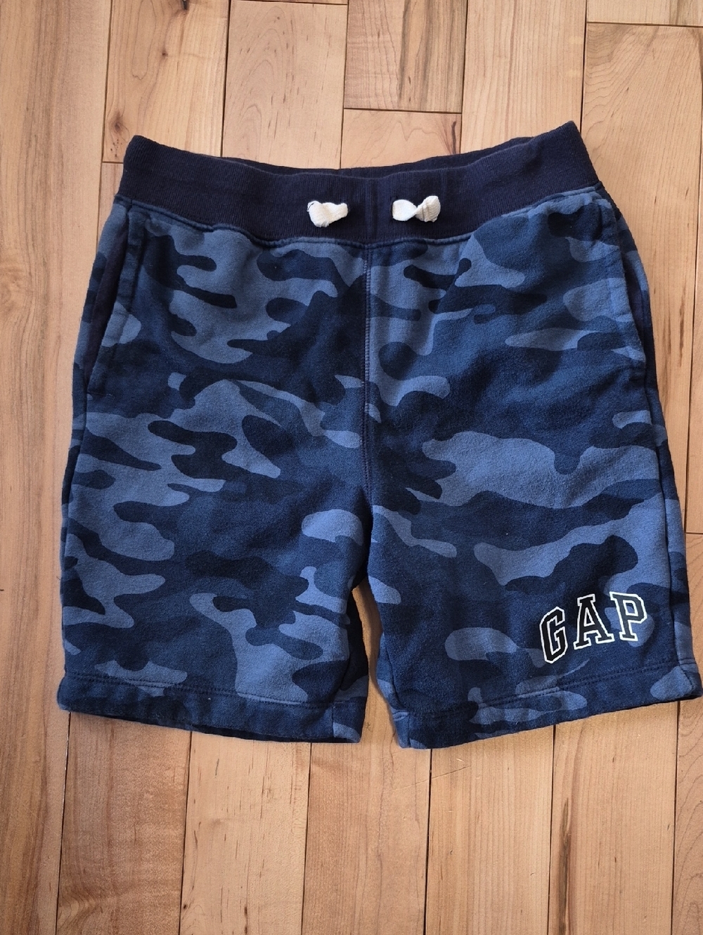 Boys Size 10/12 GAP Navy Camo Pull-On Shorts